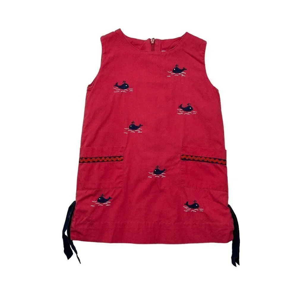 Jeanine Johnsen Girl's Whale‎ Embroidered Dress